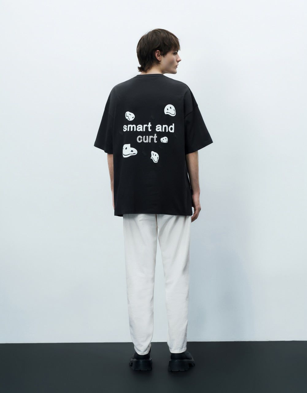 Smiley Detail Crew Neck T-Shirt sold by Urban Revivo product image thumbnail 3