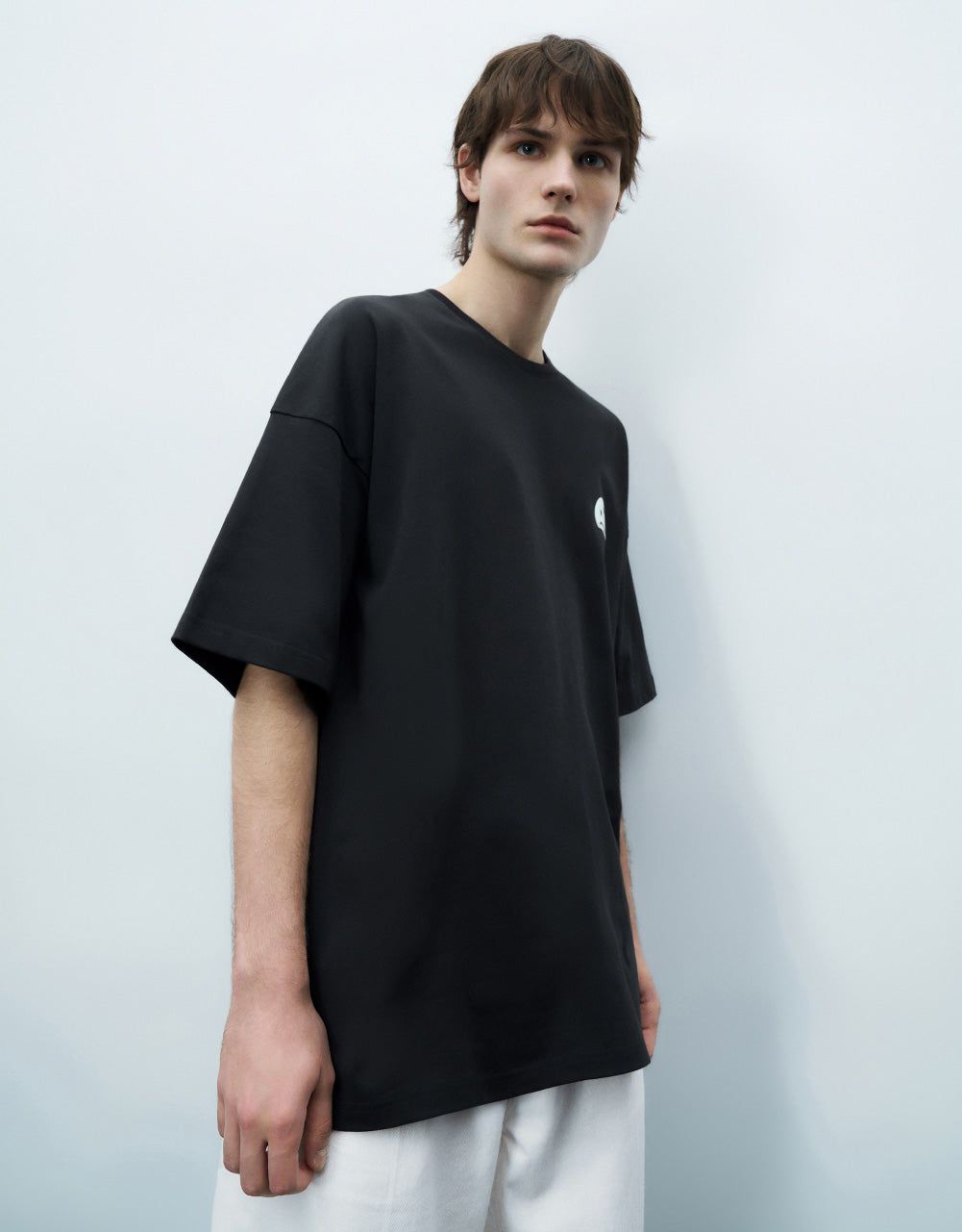 Smiley Detail Crew Neck T-Shirt sold by Urban Revivo product image thumbnail 2