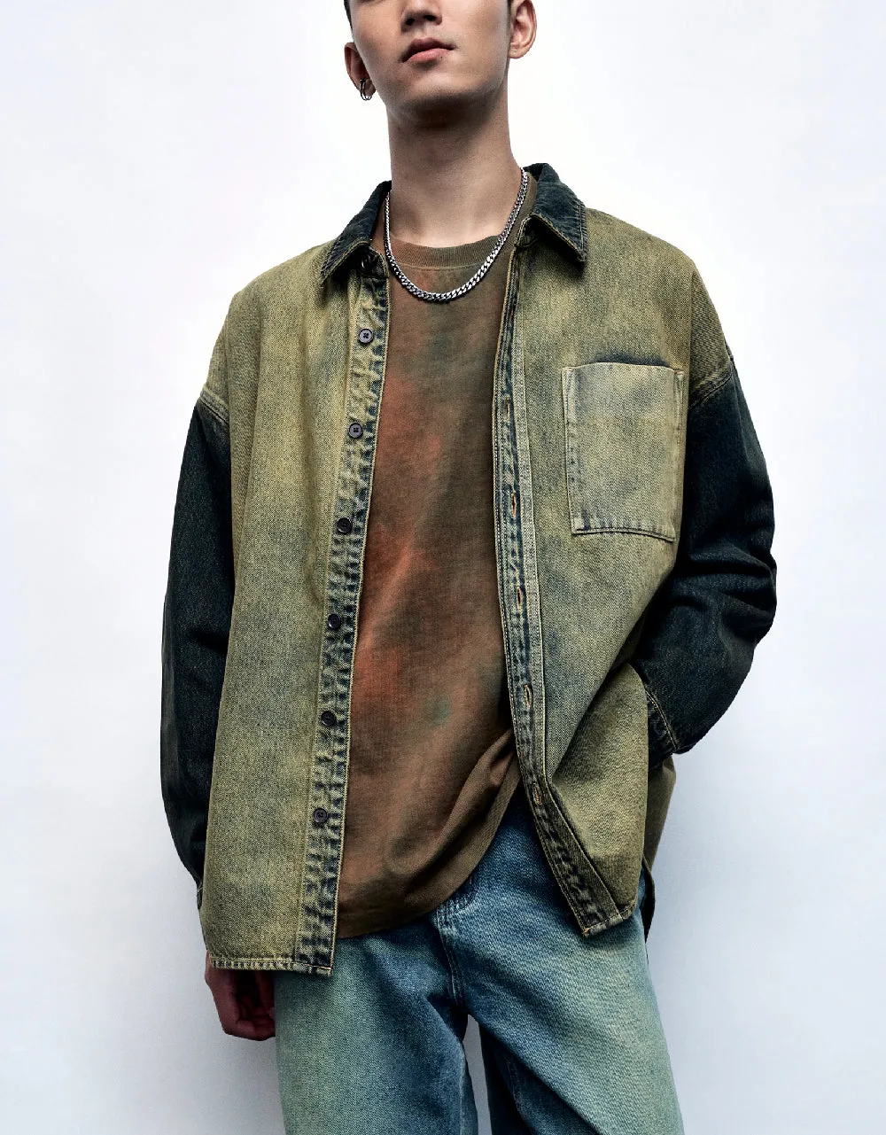 Oversized Denim Shirt sold by Urban Revivo product image thumbnail 2