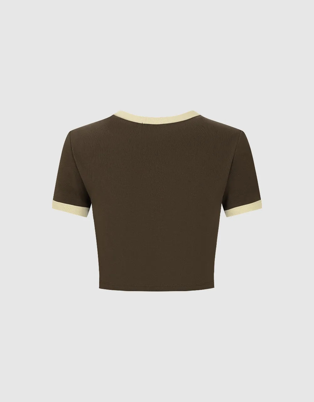 Letter Printed Crew Neck T-Shirt sold by Urban Revivo product image thumbnail 5