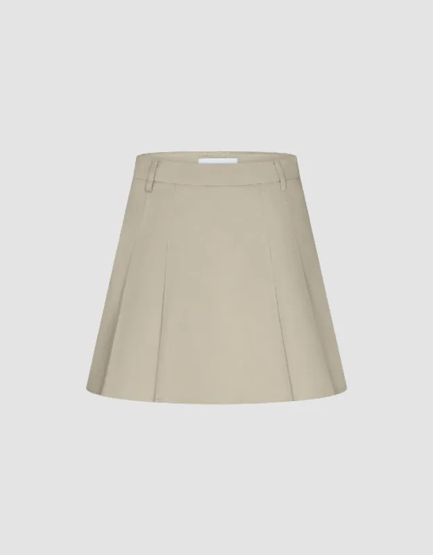 Pleated Mini A-Line Skirt sold by Urban Revivo