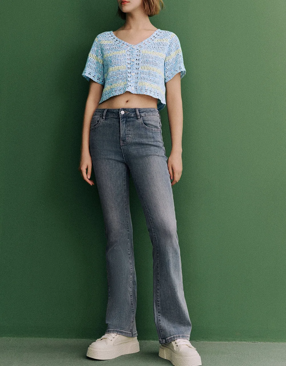 Skinny Flare Jeans sold by Urban Revivo product image thumbnail 2