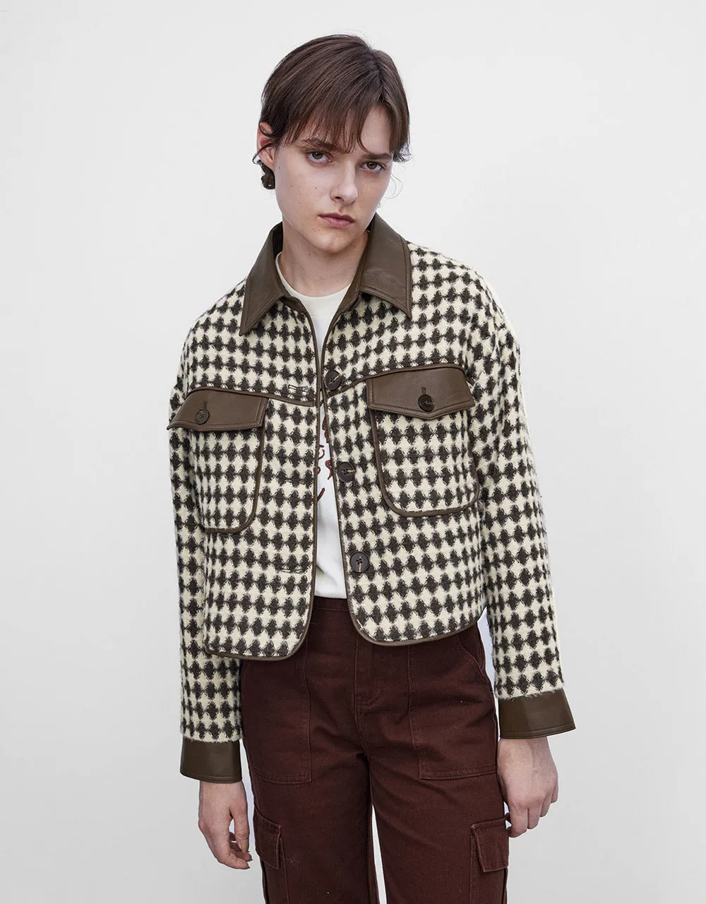 Argyle Button Up Jacket sold by Urban Revivo product image thumbnail 5
