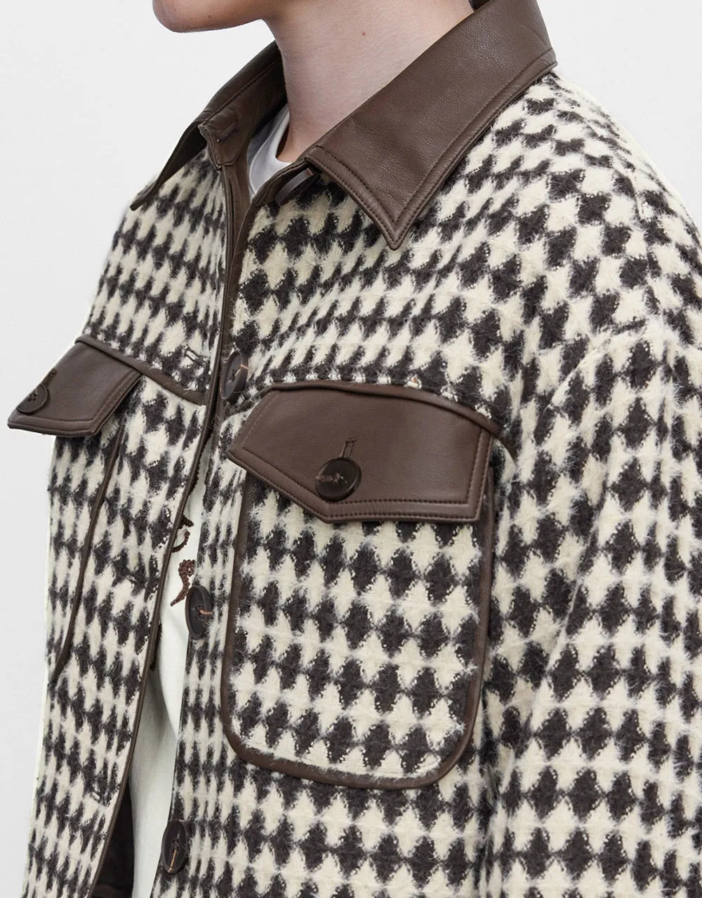 Argyle Button Up Jacket sold by Urban Revivo product image thumbnail 3