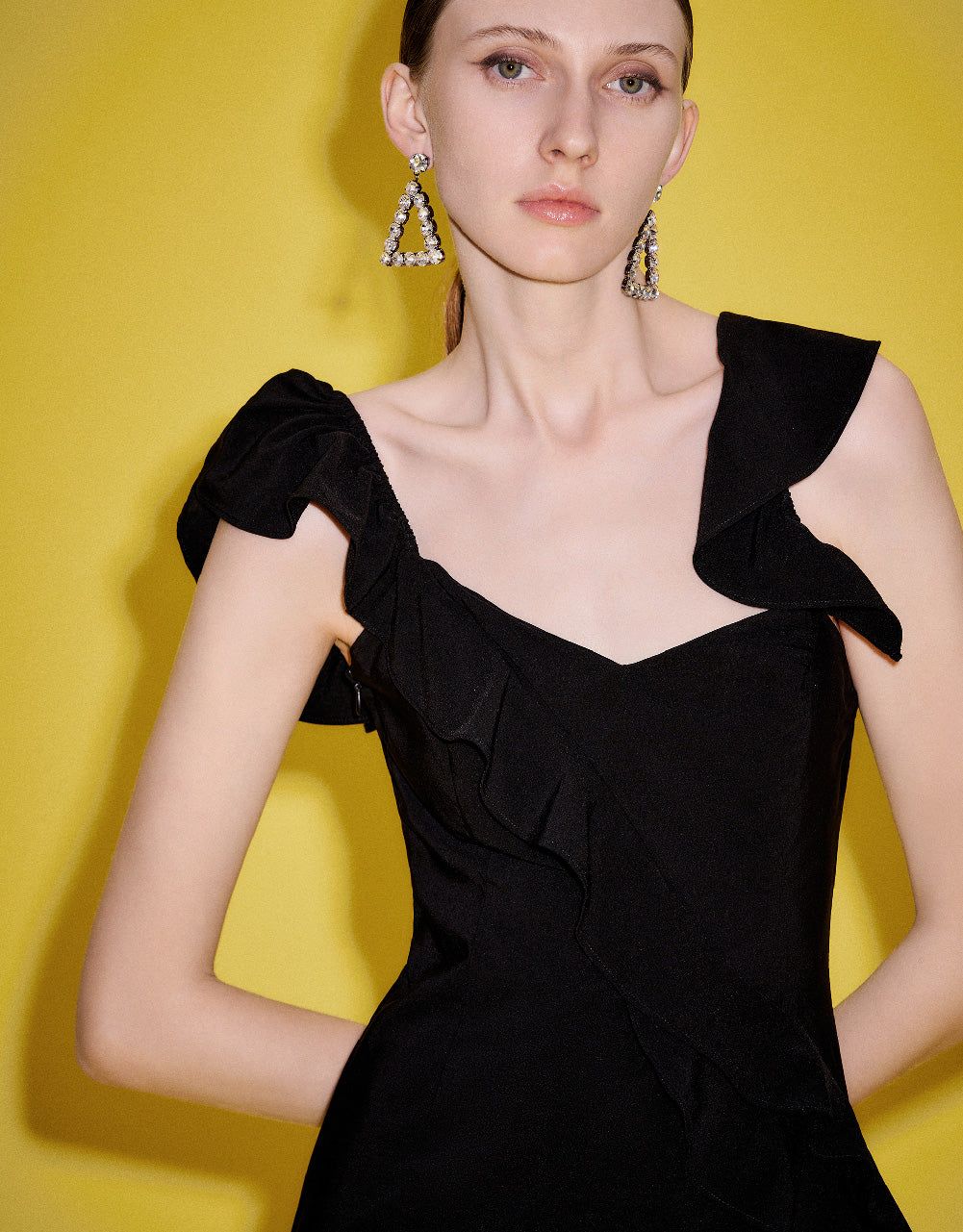 Sleeveless Ruffle Skater Dress sold by Urban Revivo product image thumbnail 5