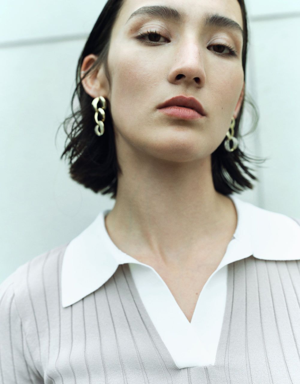 Straight Knitted Polo T-Shirt sold by Urban Revivo product image thumbnail 5