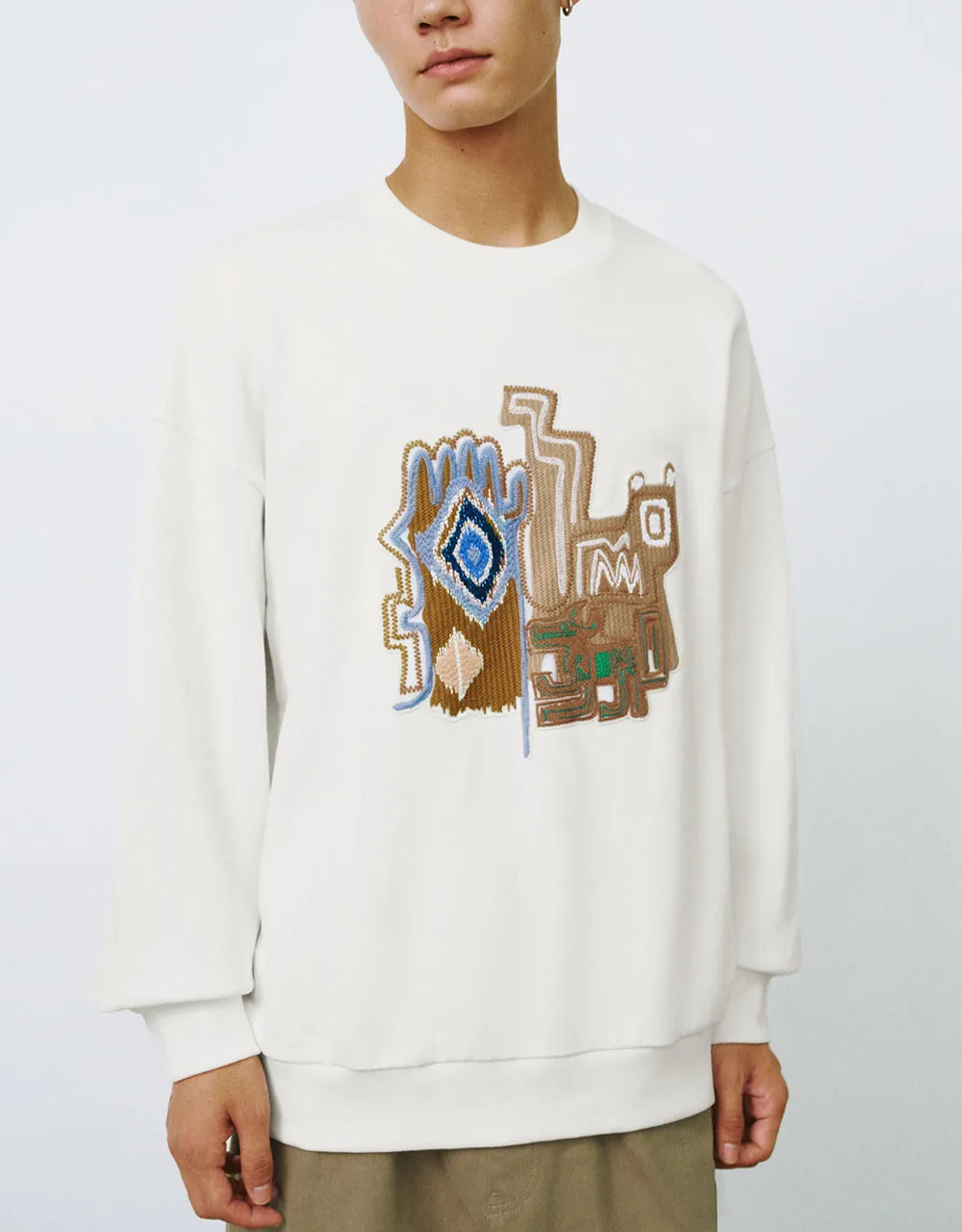 Printed Crew Neck Sweatshirt sold by Urban Revivo product image thumbnail 2