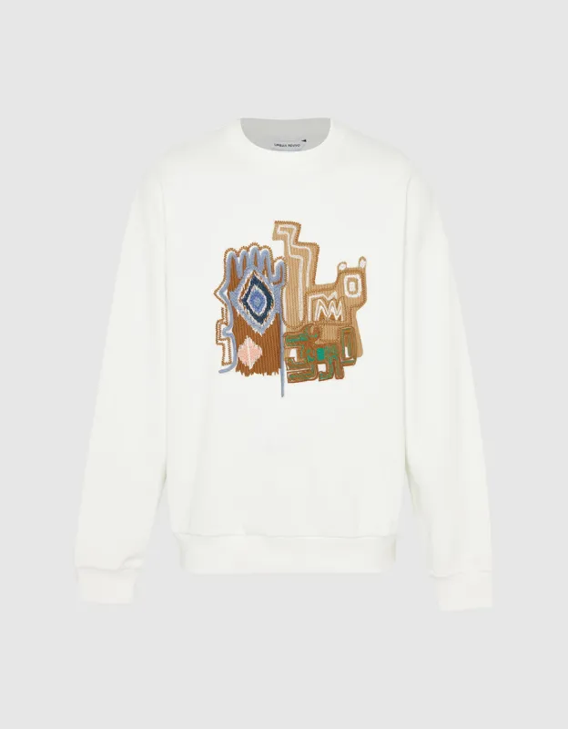 Printed Crew Neck Sweatshirt sold by Urban Revivo