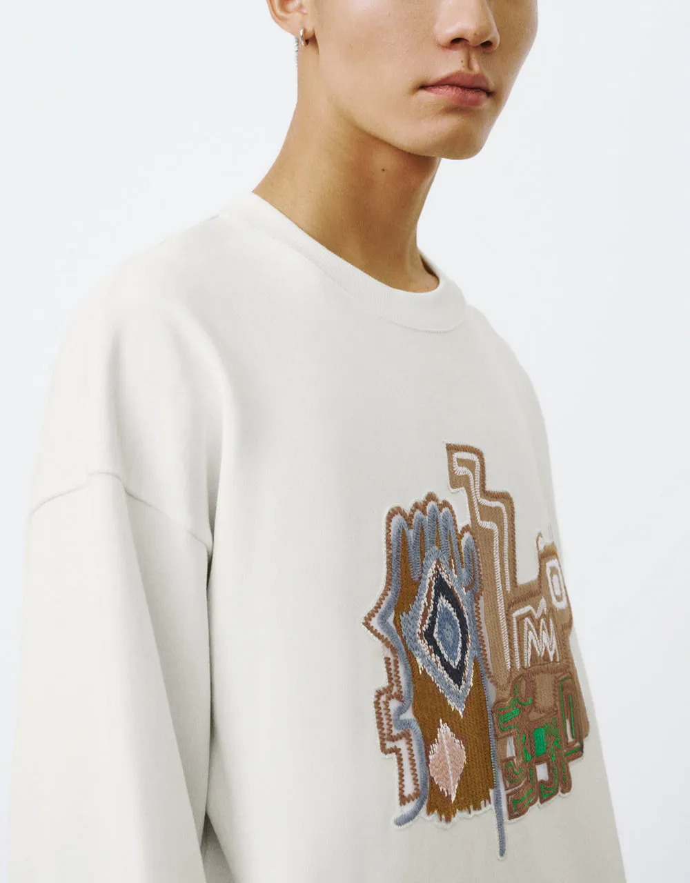Printed Crew Neck Sweatshirt sold by Urban Revivo product image thumbnail 5