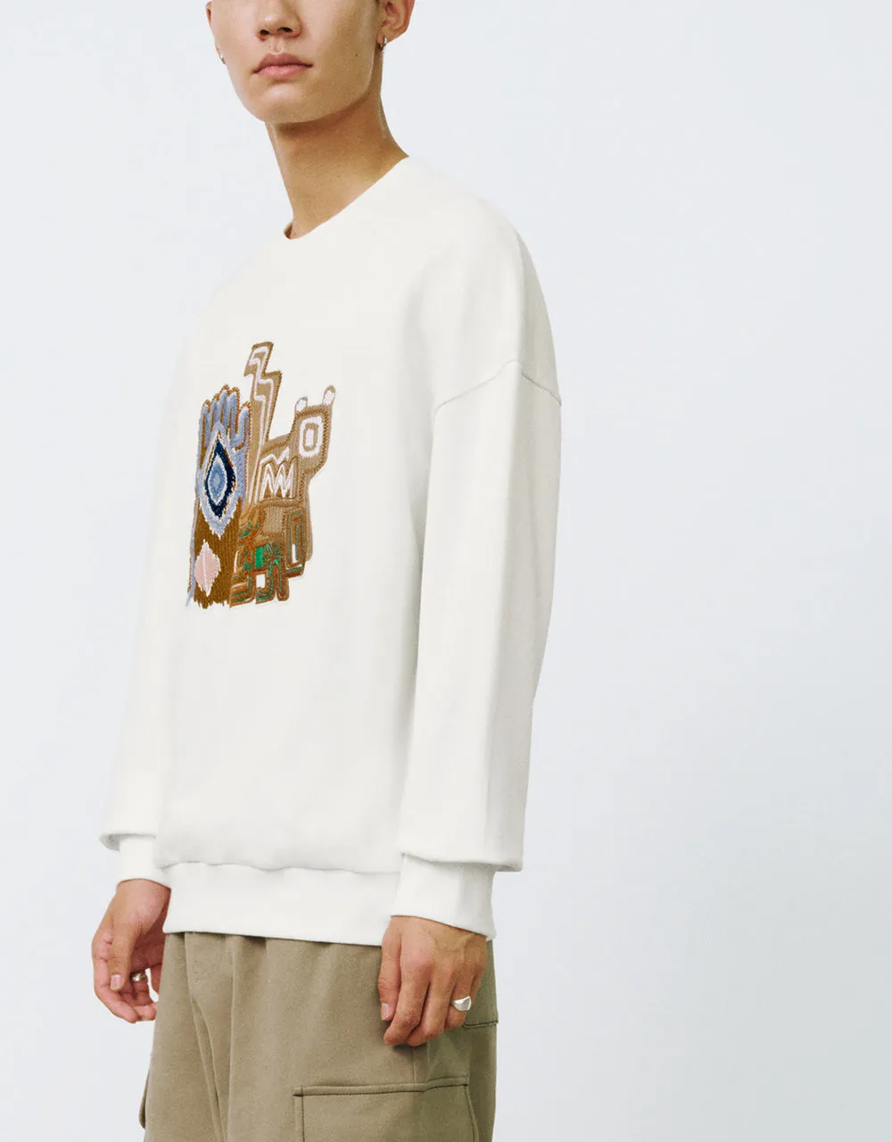 Printed Crew Neck Sweatshirt sold by Urban Revivo product image thumbnail 3