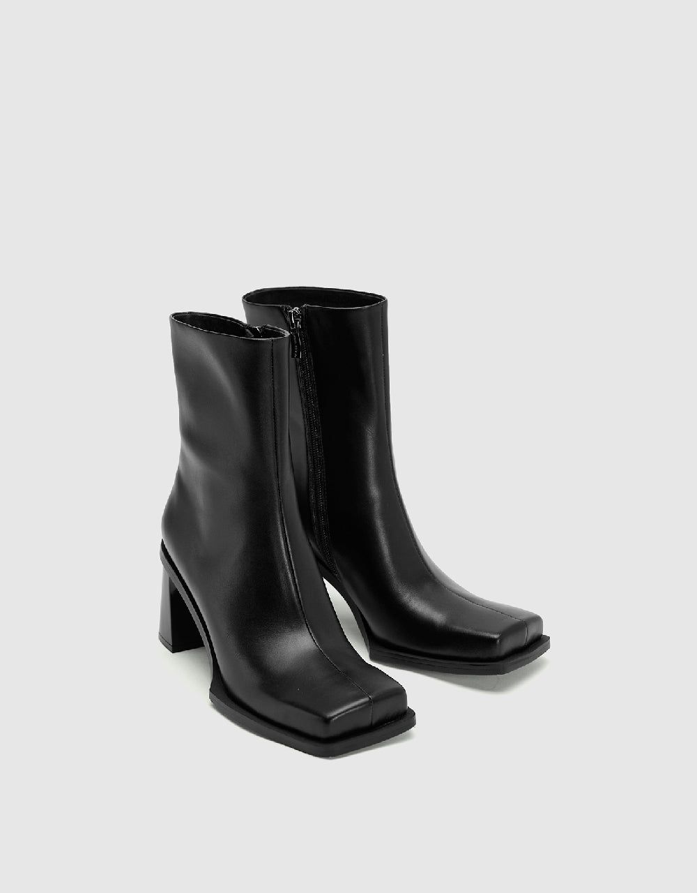 Vegan Leather Square Toe Boots sold by Urban Revivo