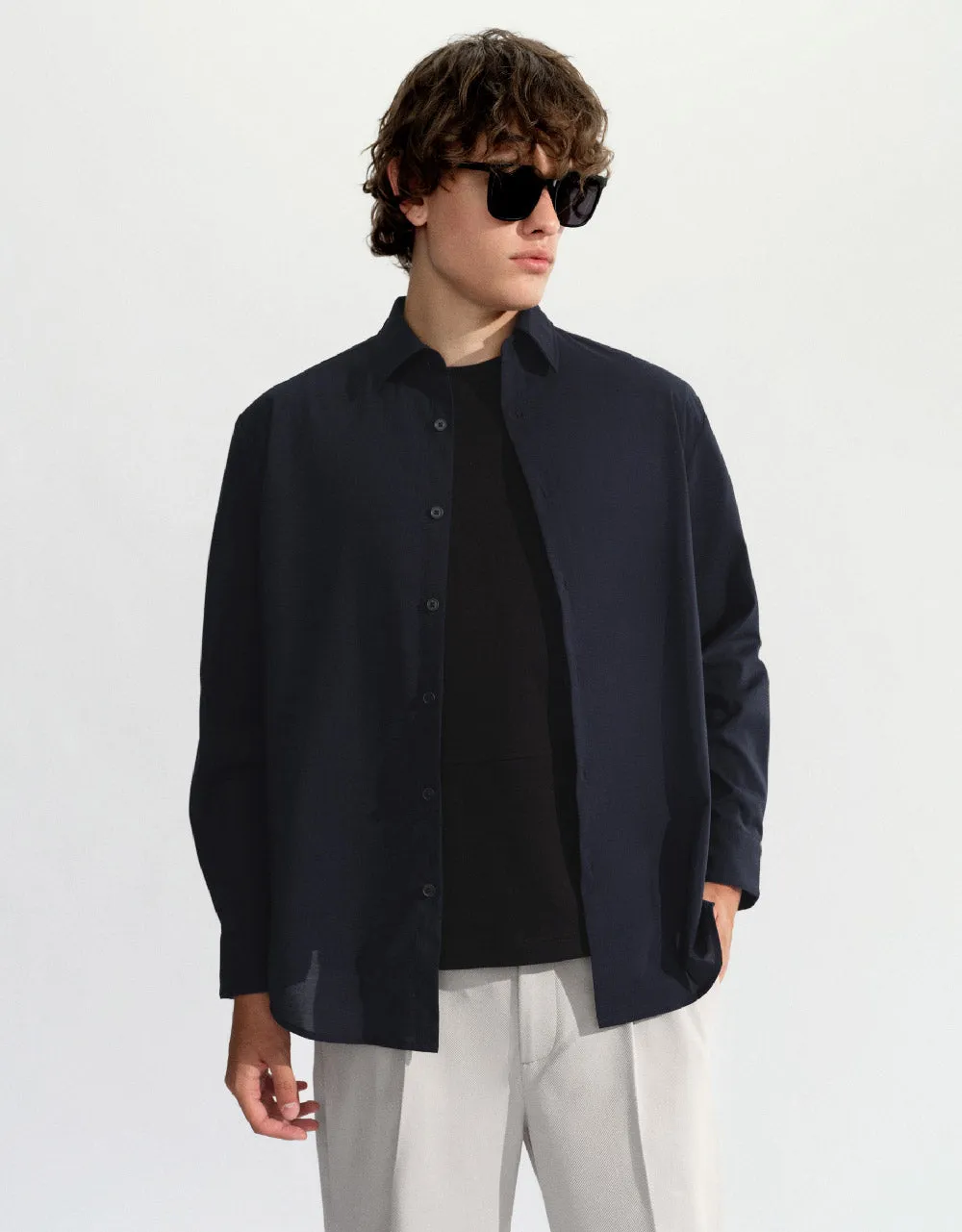 Button Up Loose Shirt sold by Urban Revivo