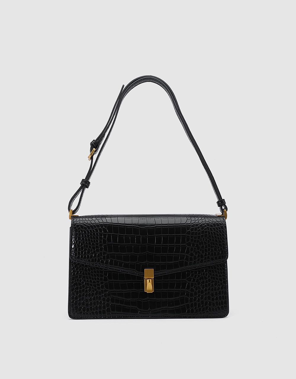 Crocodile Effect Shoulder Bag sold by Urban Revivo