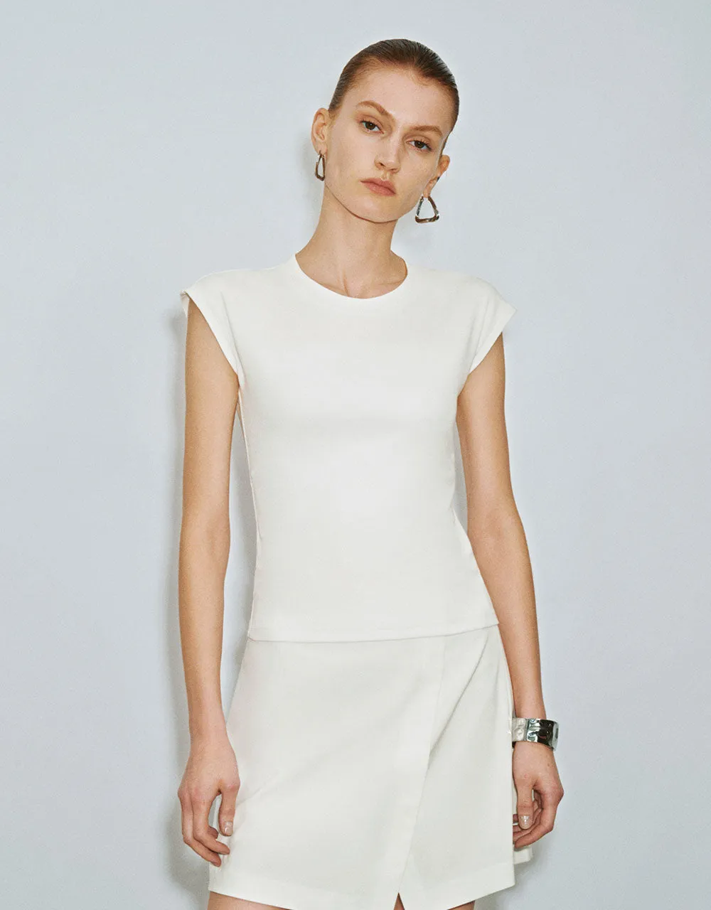 Crew Neck Skinny T-Shirt sold by Urban Revivo