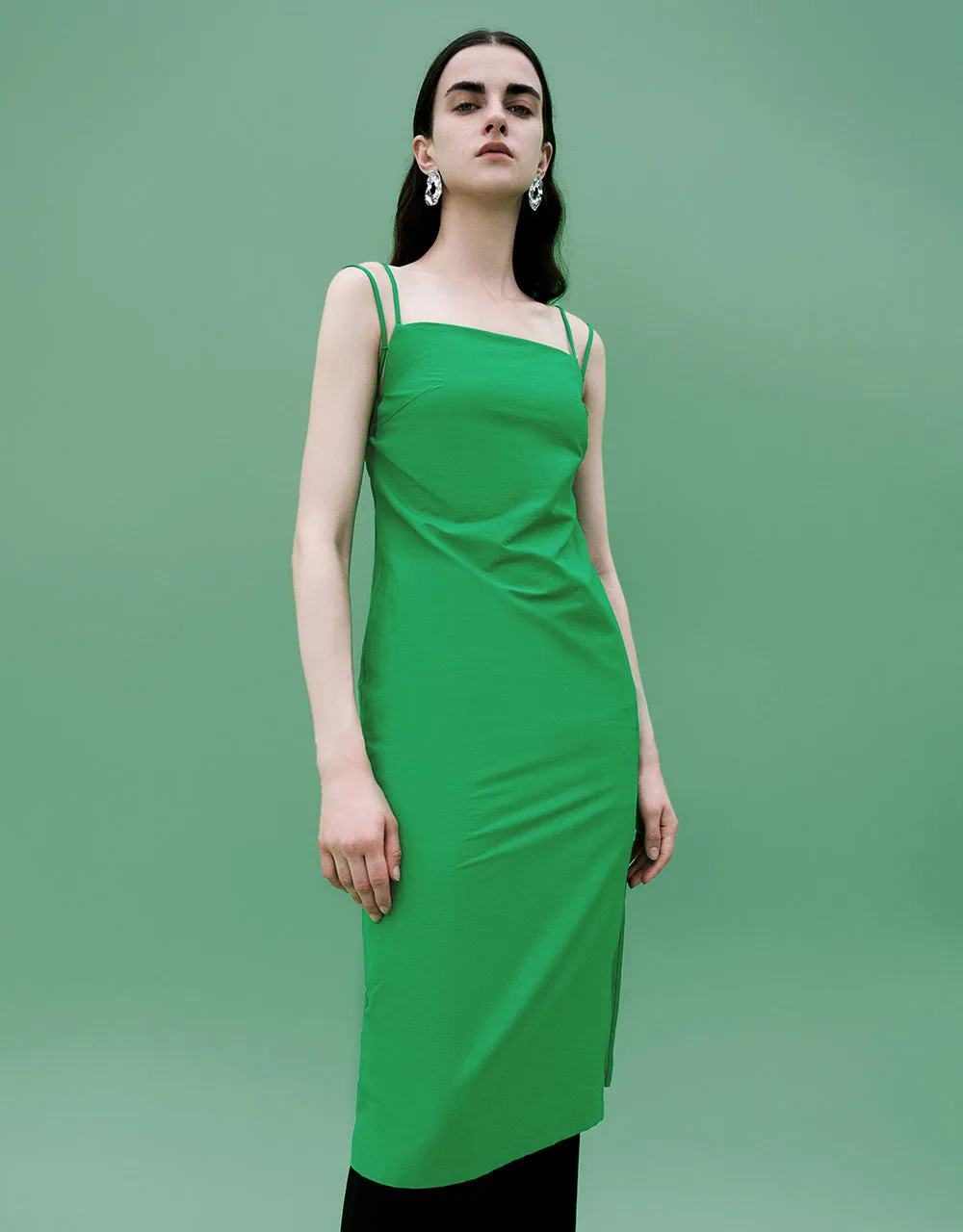 Off-Shoulder Skinny Cami Dress sold by Urban Revivo