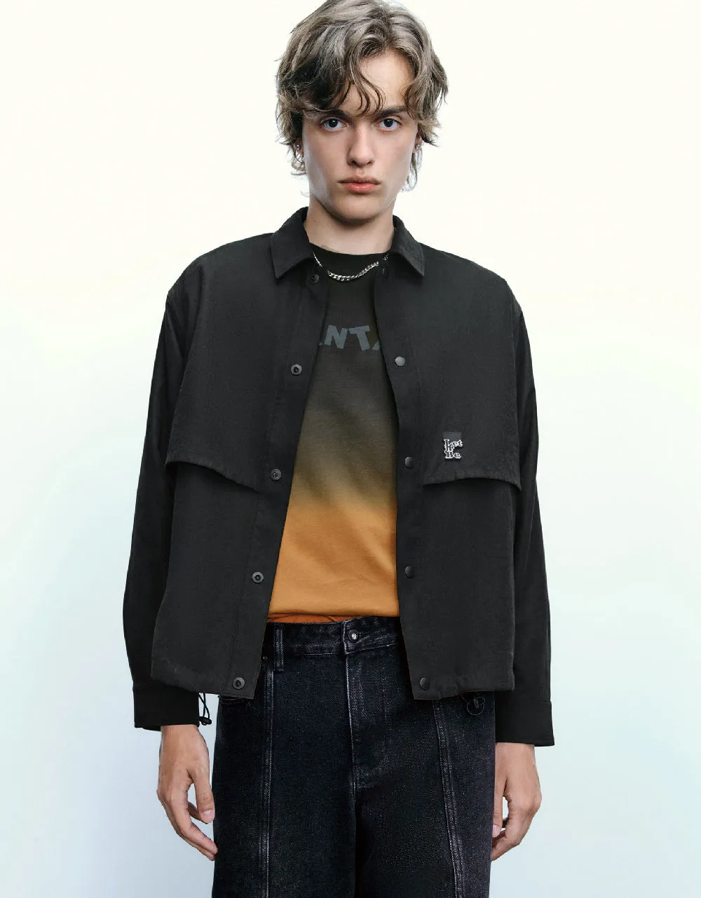 Press Button Straight Jacket sold by Urban Revivo