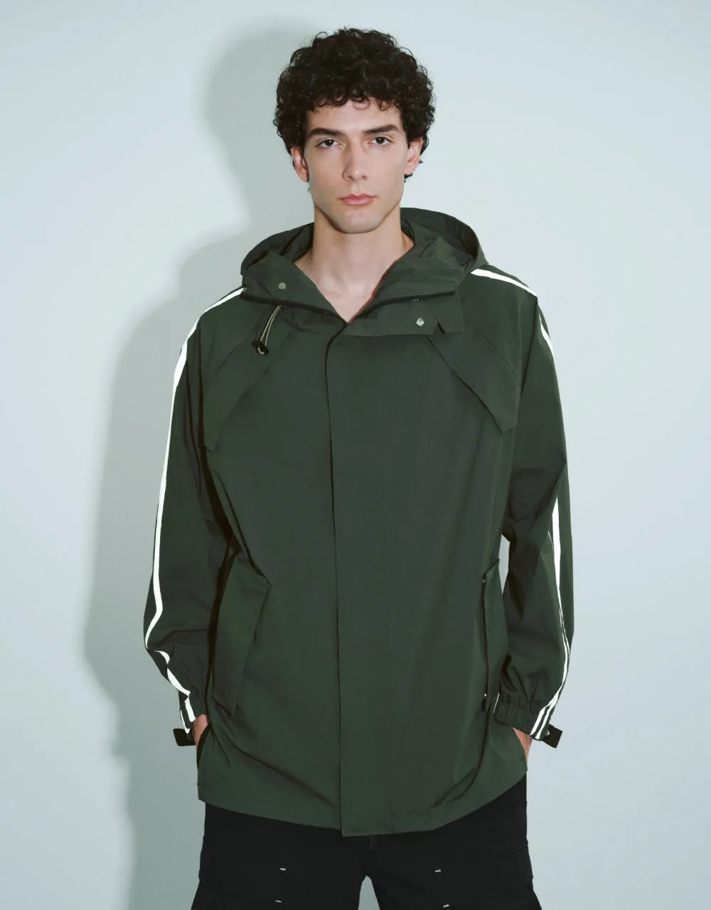 Hooded Loose Jacket sold by Urban Revivo