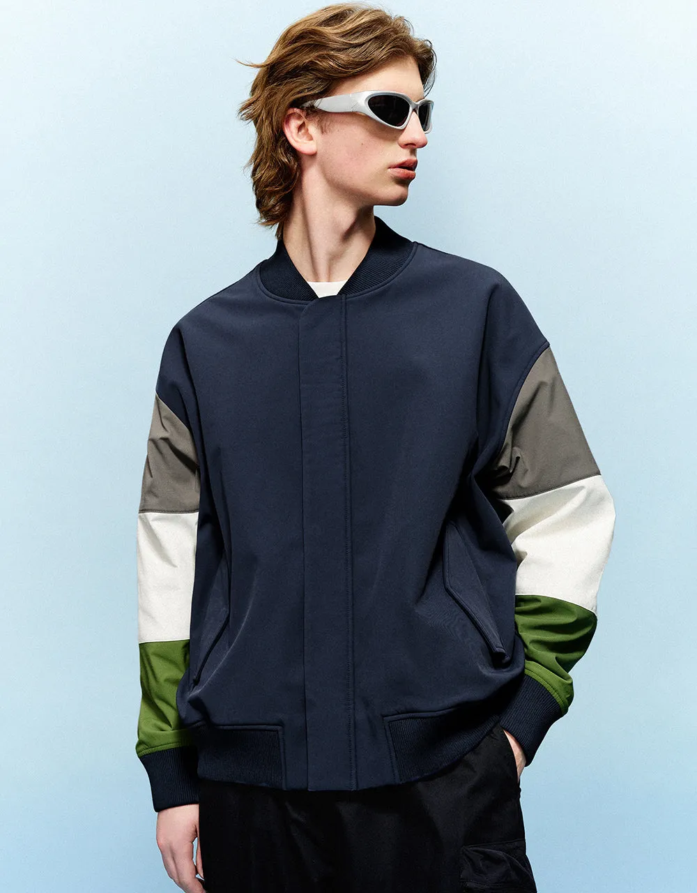 Colorblocks Loose Jacket sold by Urban Revivo