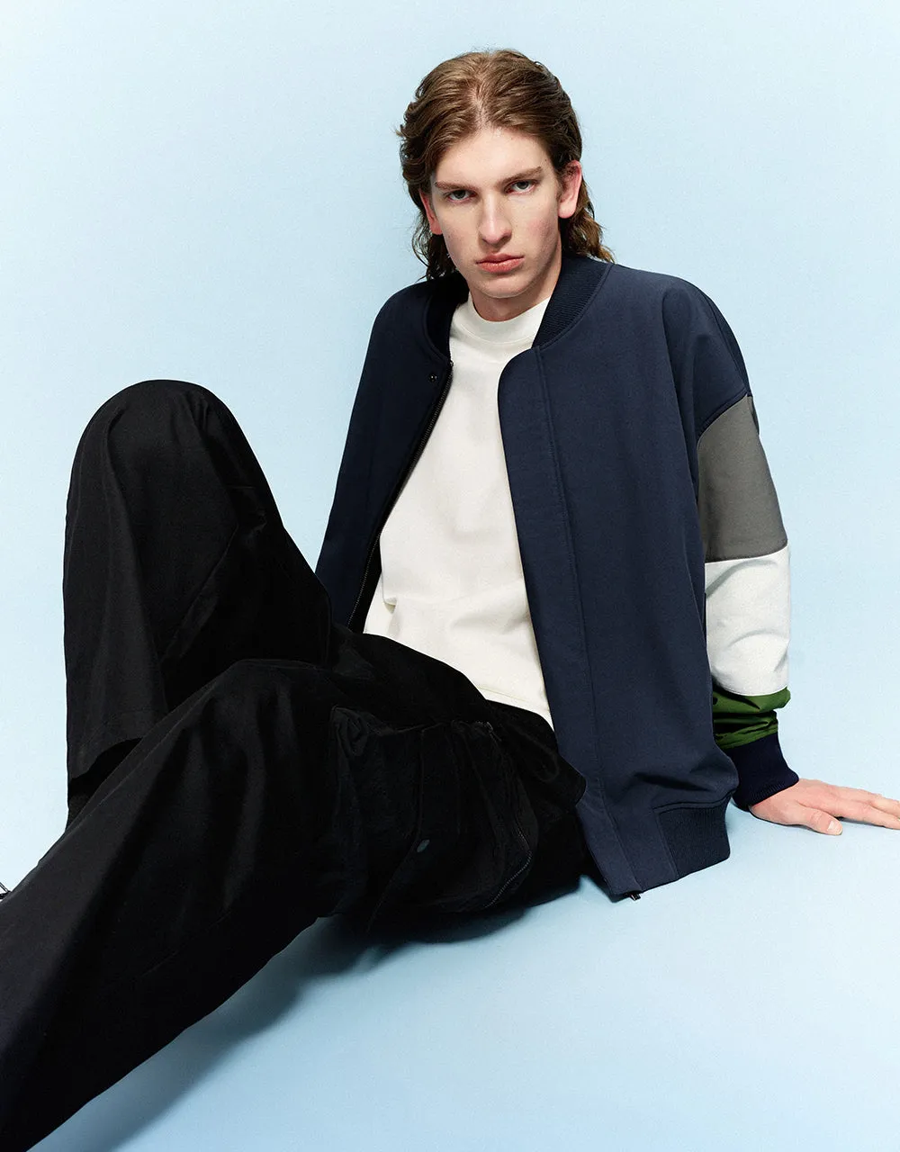 Colorblocks Loose Jacket sold by Urban Revivo product image thumbnail 3