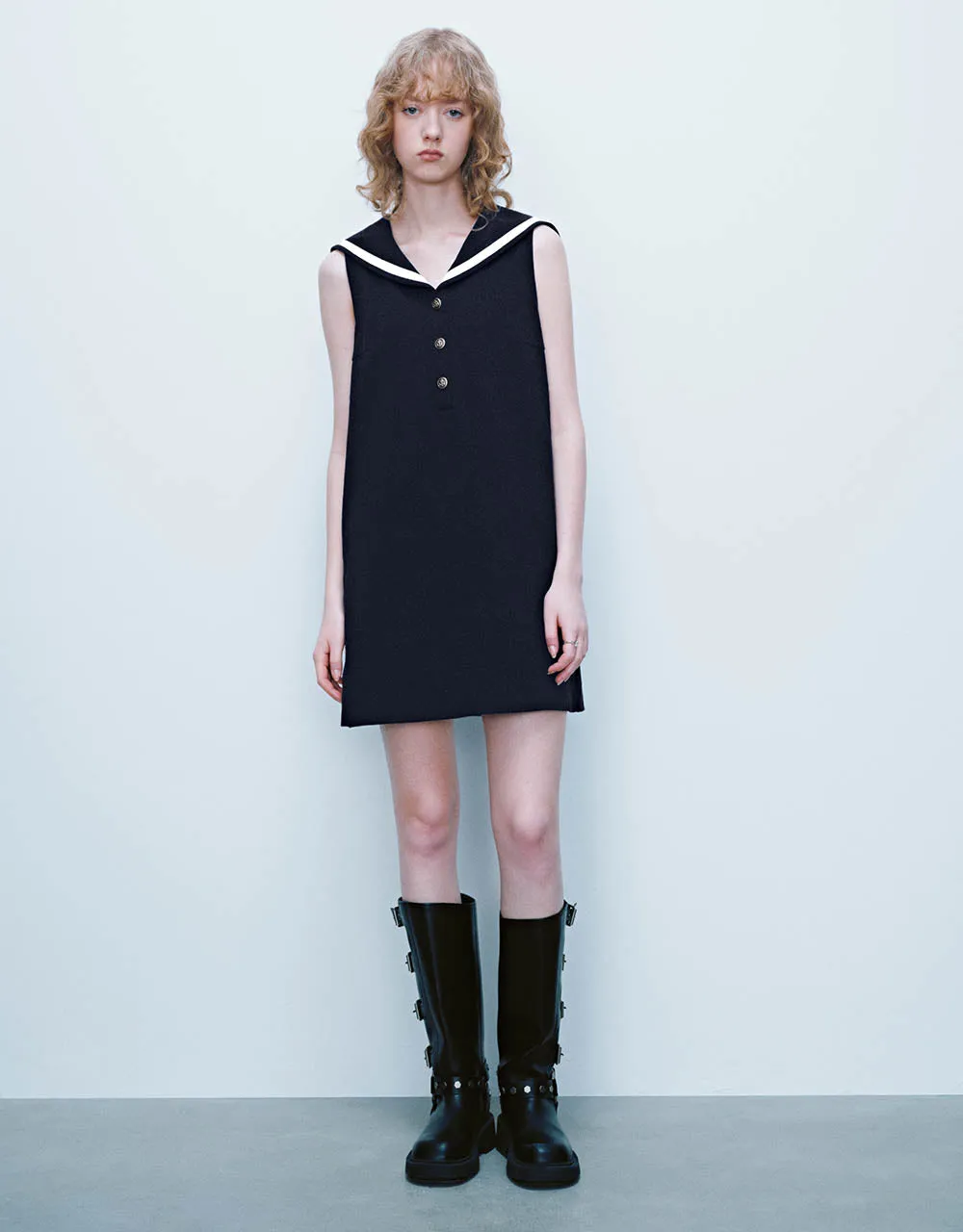 Sleeveless Hooded A-Line Dress sold by Urban Revivo