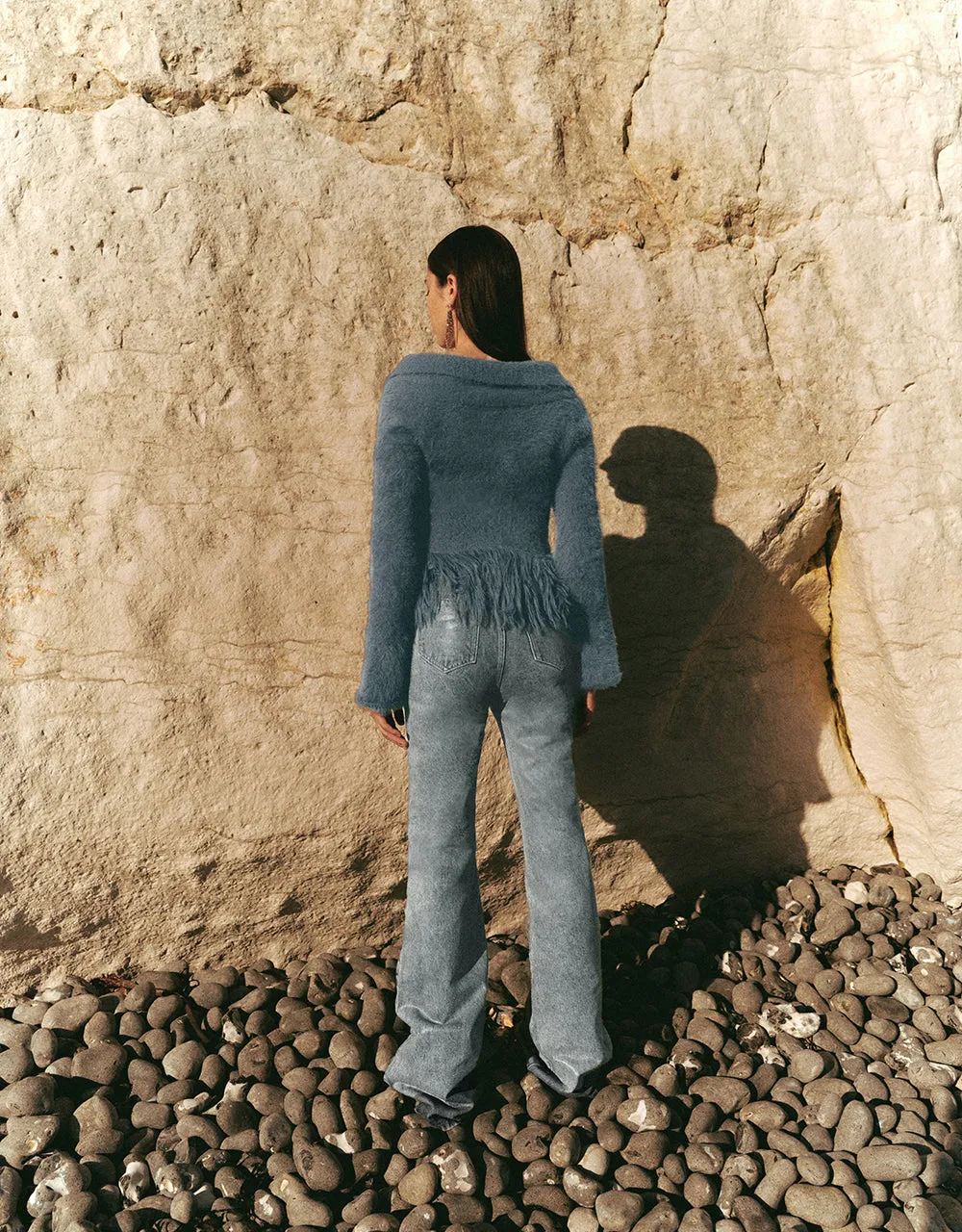 Rhinestone Décor Flare Jeans sold by Urban Revivo product image thumbnail 5