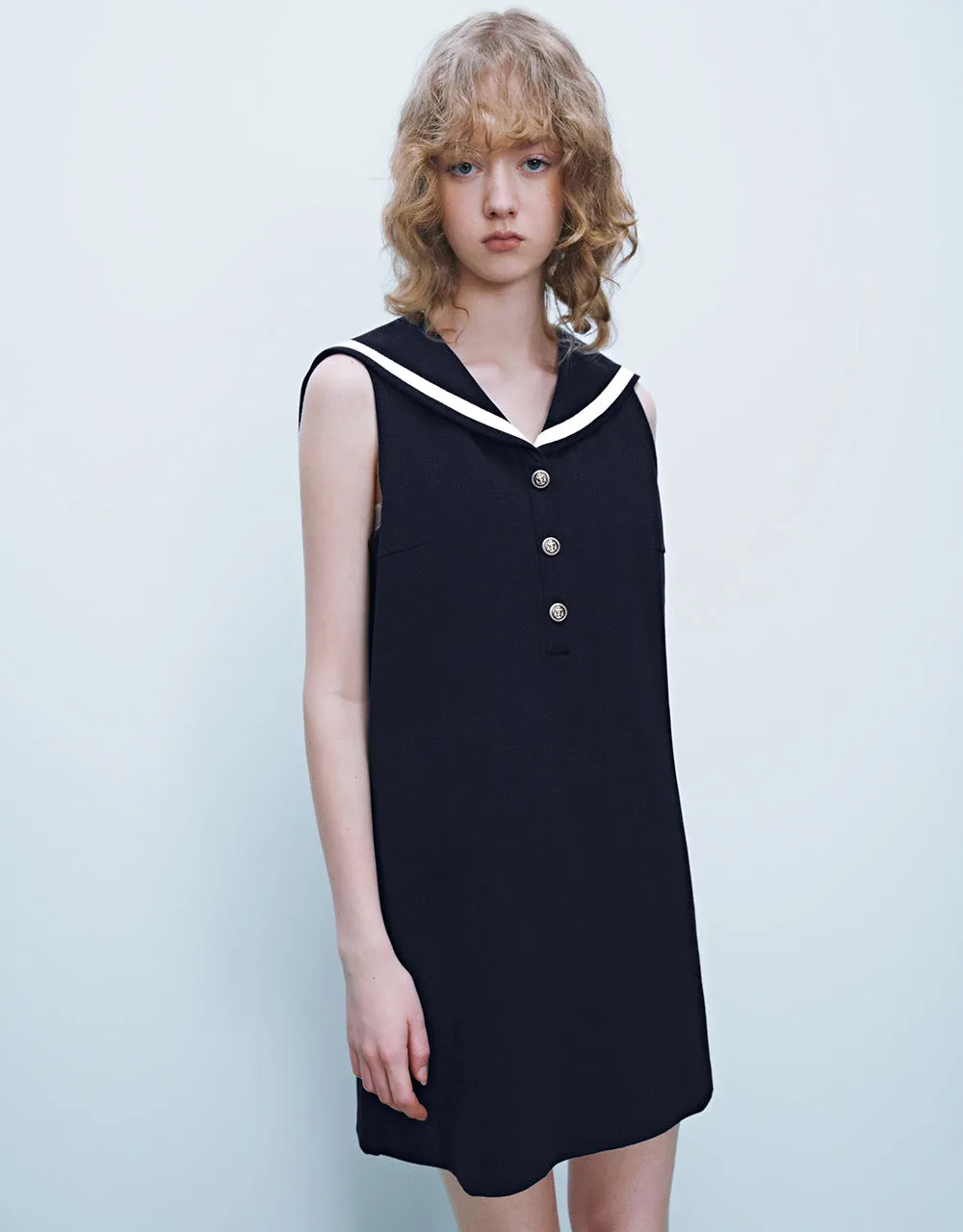 Sleeveless Hooded A-Line Dress sold by Urban Revivo product image thumbnail 3