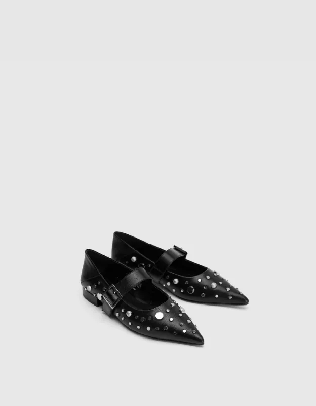 Studded Decor Pointed Toe Pumps sold by Urban Revivo