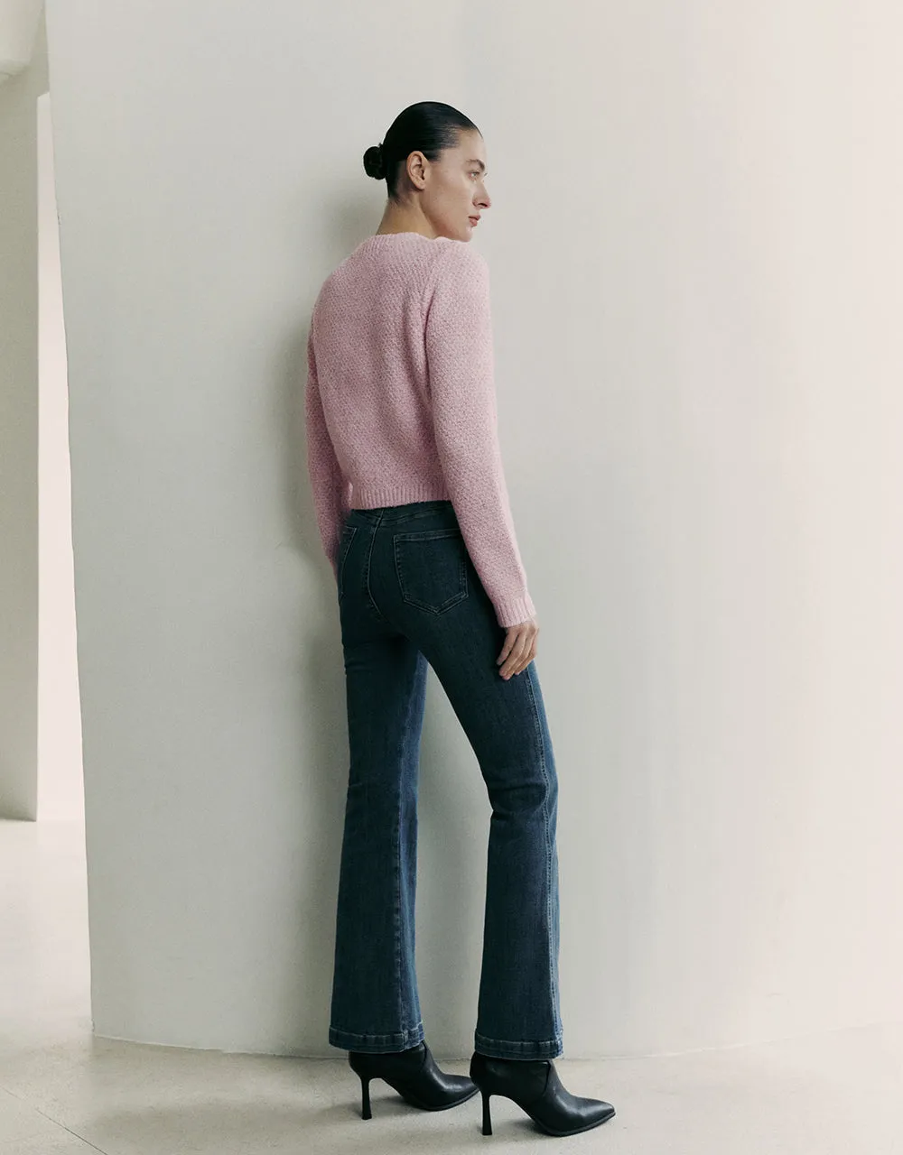 Crew Neck Knitted Cardigan With Fake Pockets sold by Urban Revivo product image thumbnail 5