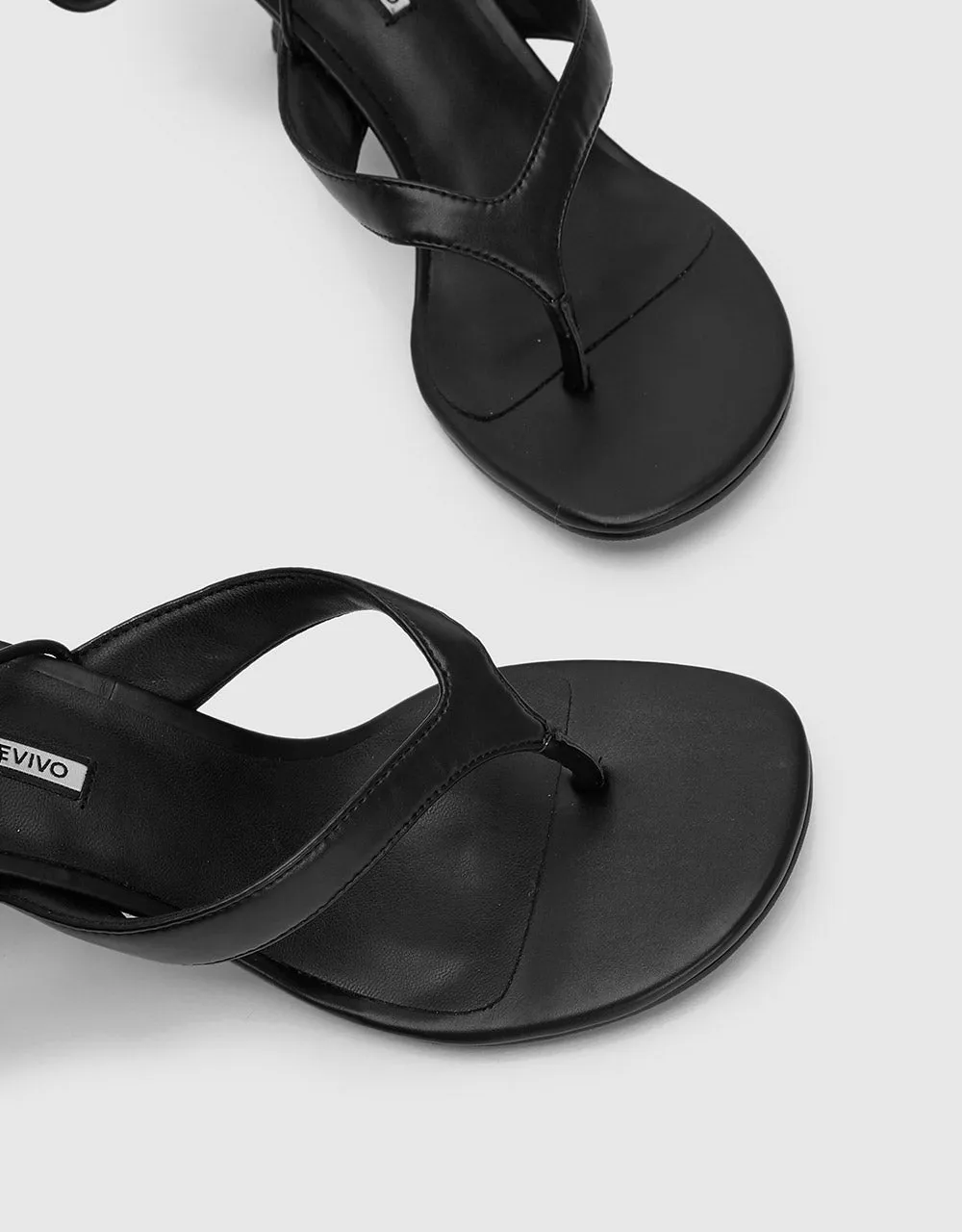 Toe Thong Heeled Sandals sold by Urban Revivo product image thumbnail 5