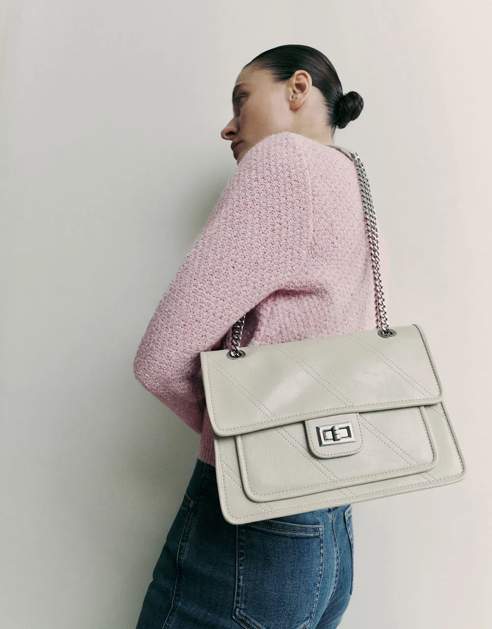 Crew Neck Knitted Cardigan With Fake Pockets sold by Urban Revivo product image thumbnail 4