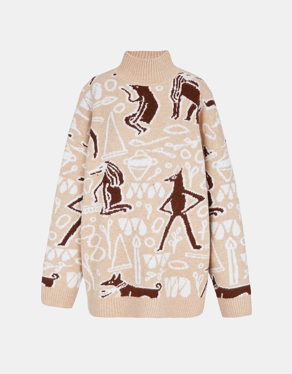 Jacquard High Neck Sweater sold by Urban Revivo