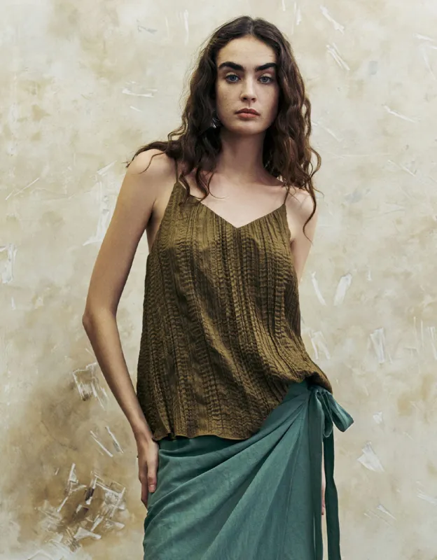 V-Neck A-Line Cami Top sold by Urban Revivo