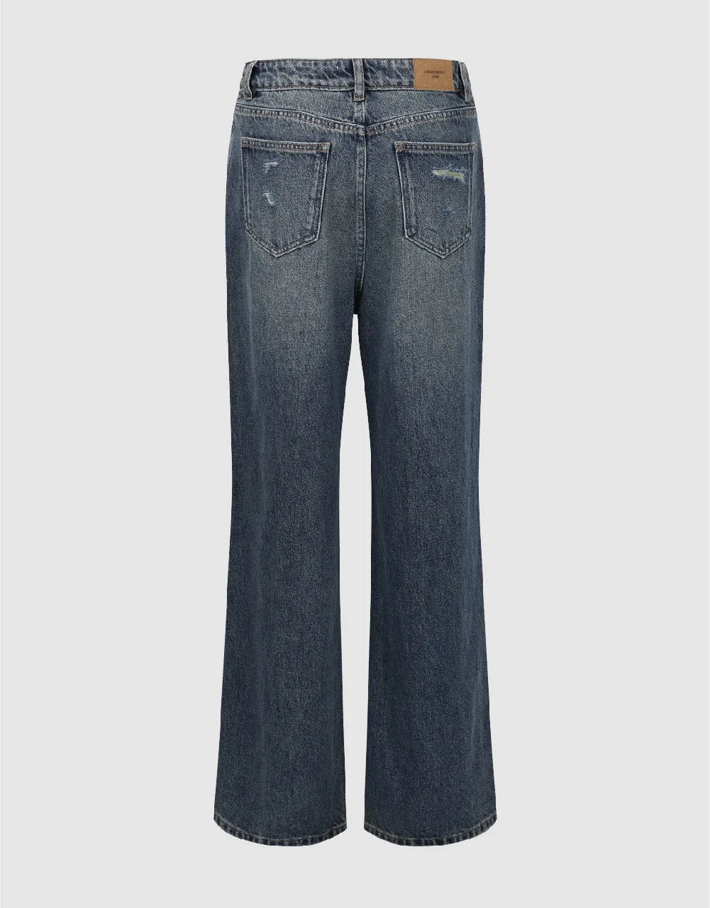 Ripped Wide-Leg Pants Jeans sold by Urban Revivo product image thumbnail 3