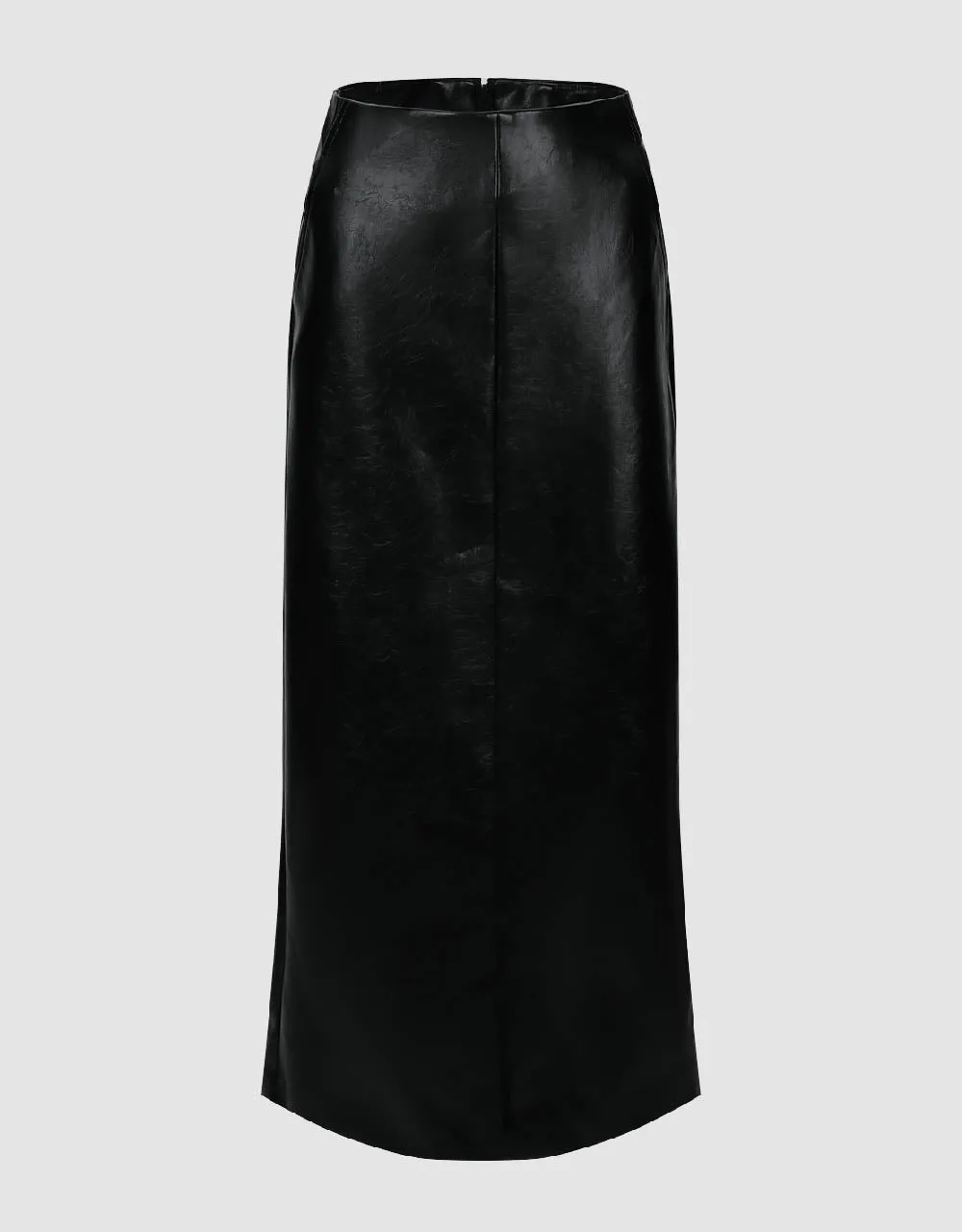 Vegan Leather Midi Straight Skirt sold by Urban Revivo