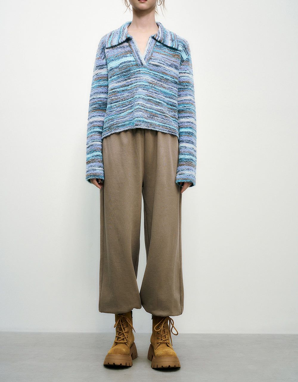 Elastic Waist Knitted Jogger Pants sold by Urban Revivo product image thumbnail 2