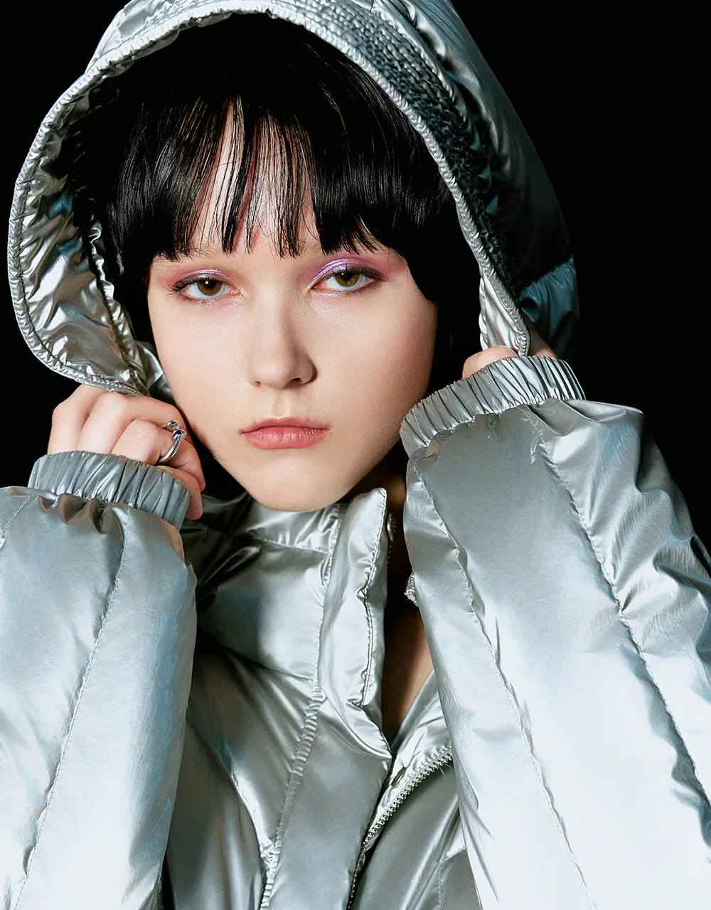 Hooded Puffer Jacket sold by Urban Revivo product image thumbnail 4