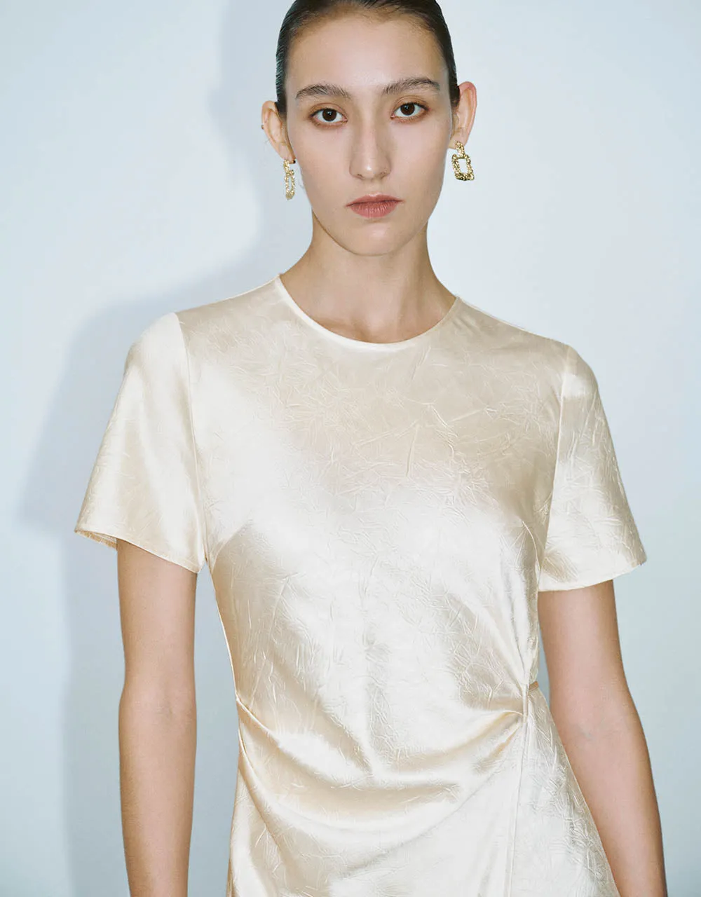 Crew Neck A-Line Dress sold by Urban Revivo product image thumbnail 4