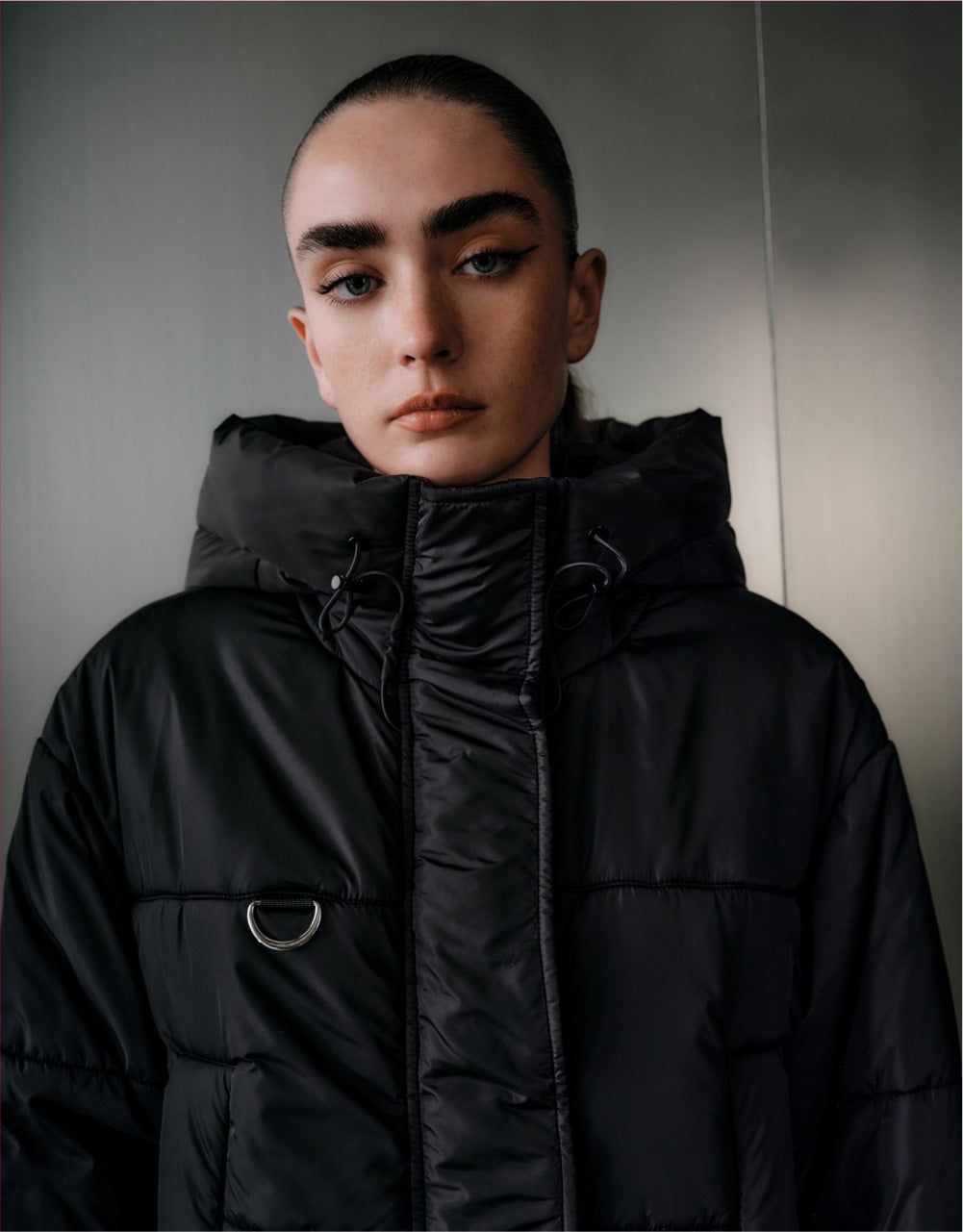 Drop Shoulder Hoodie Padded Coat sold by Urban Revivo product image thumbnail 5