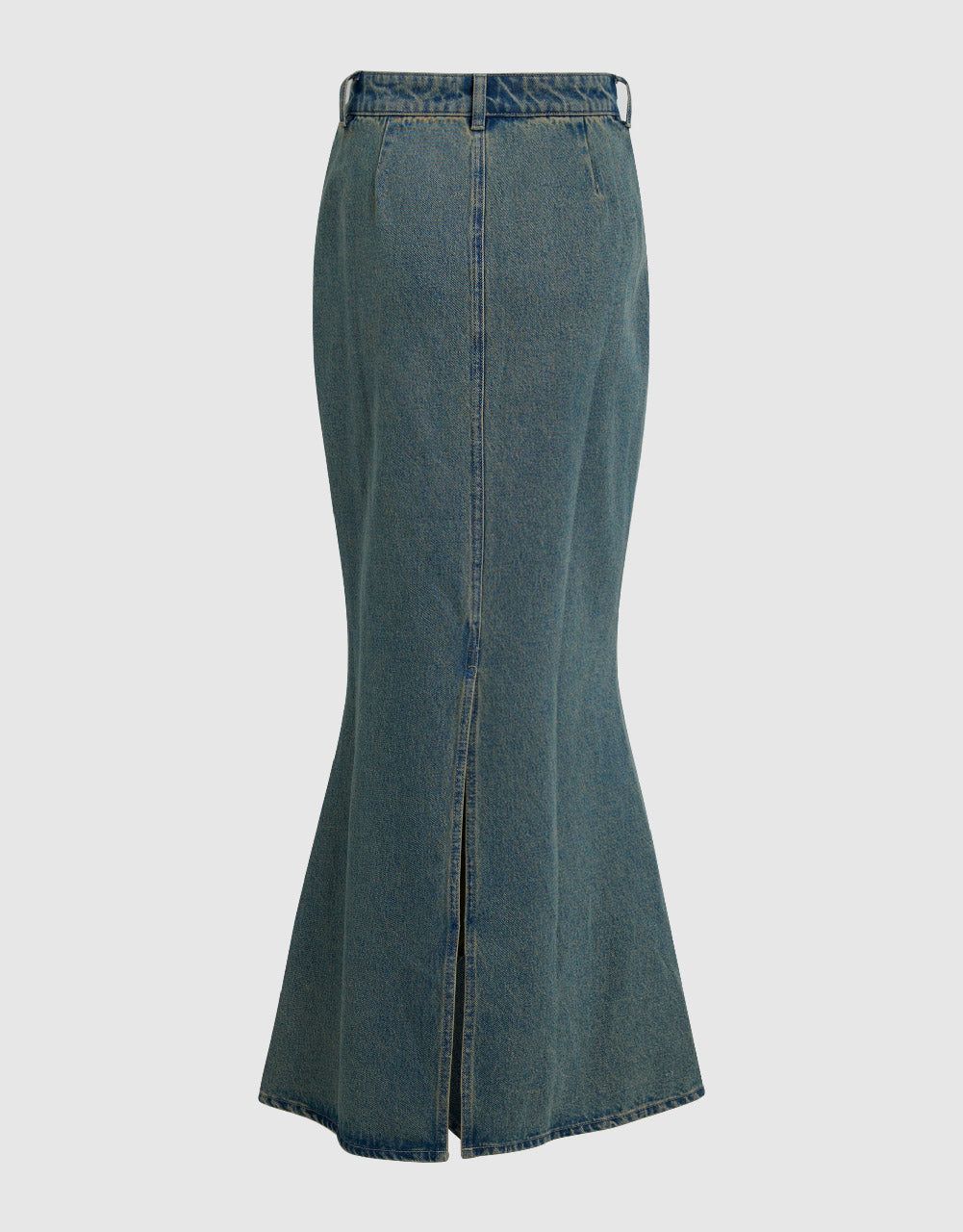 Maxi Fishtail Denim Skirt sold by Urban Revivo product image thumbnail 3