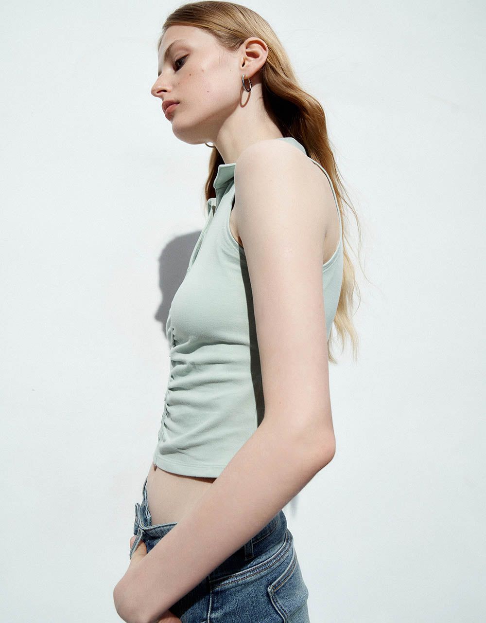 Ruched Skinny Waistcoat sold by Urban Revivo product image thumbnail 3