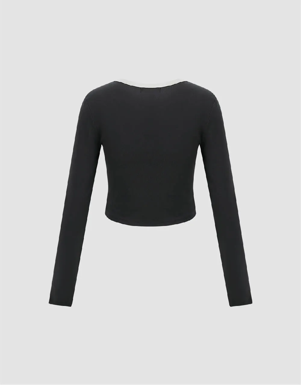 Letter Printed U Neck Knitted T-Shirt sold by Urban Revivo product image thumbnail 5
