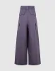 Multi-Pocket Wide-Leg Pants sold by Urban Revivo