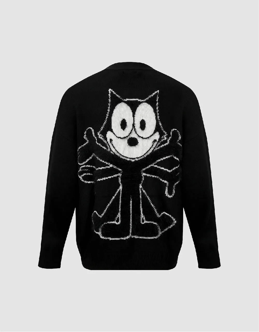 Drop Shoulder Sleeve V-Neck Knitted Cardigan sold by Urban Revivo product image thumbnail 5