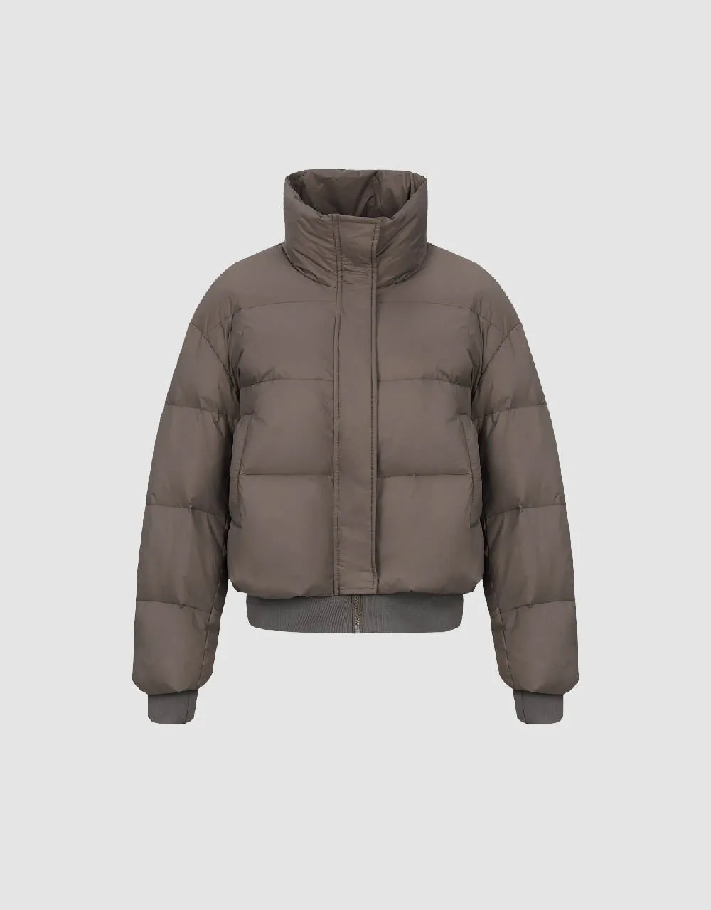 Stand Collar Puffer Jacket sold by Urban Revivo product image thumbnail 2