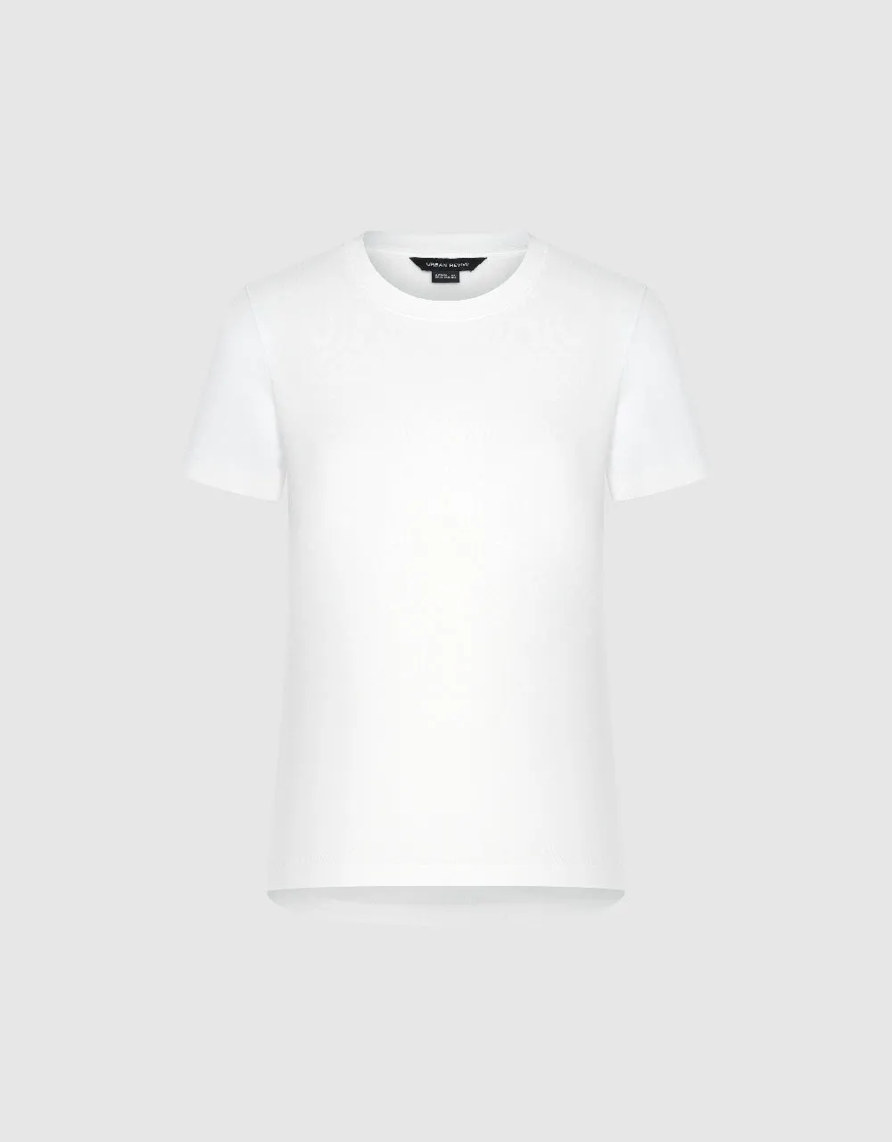 Crew Neck Straight T-Shirt sold by Urban Revivo product image thumbnail 2