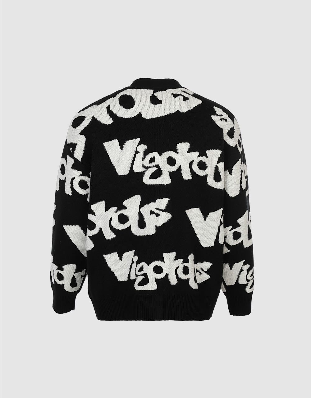 Letter Print Knit Cardigan sold by Urban Revivo product image thumbnail 4