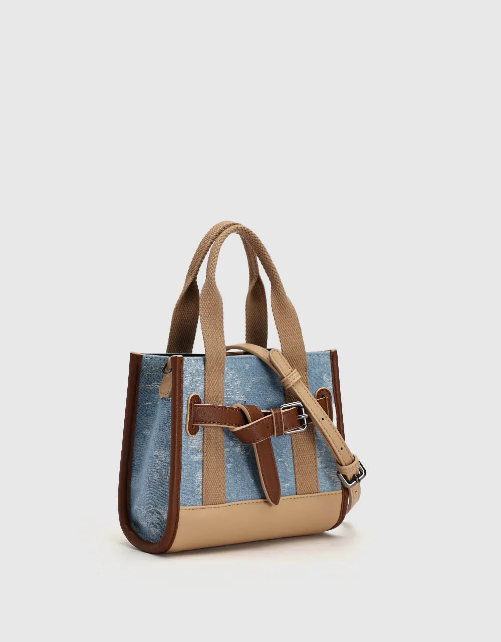 Two Toned Denim Shoulder Bag sold by Urban Revivo product image thumbnail 3