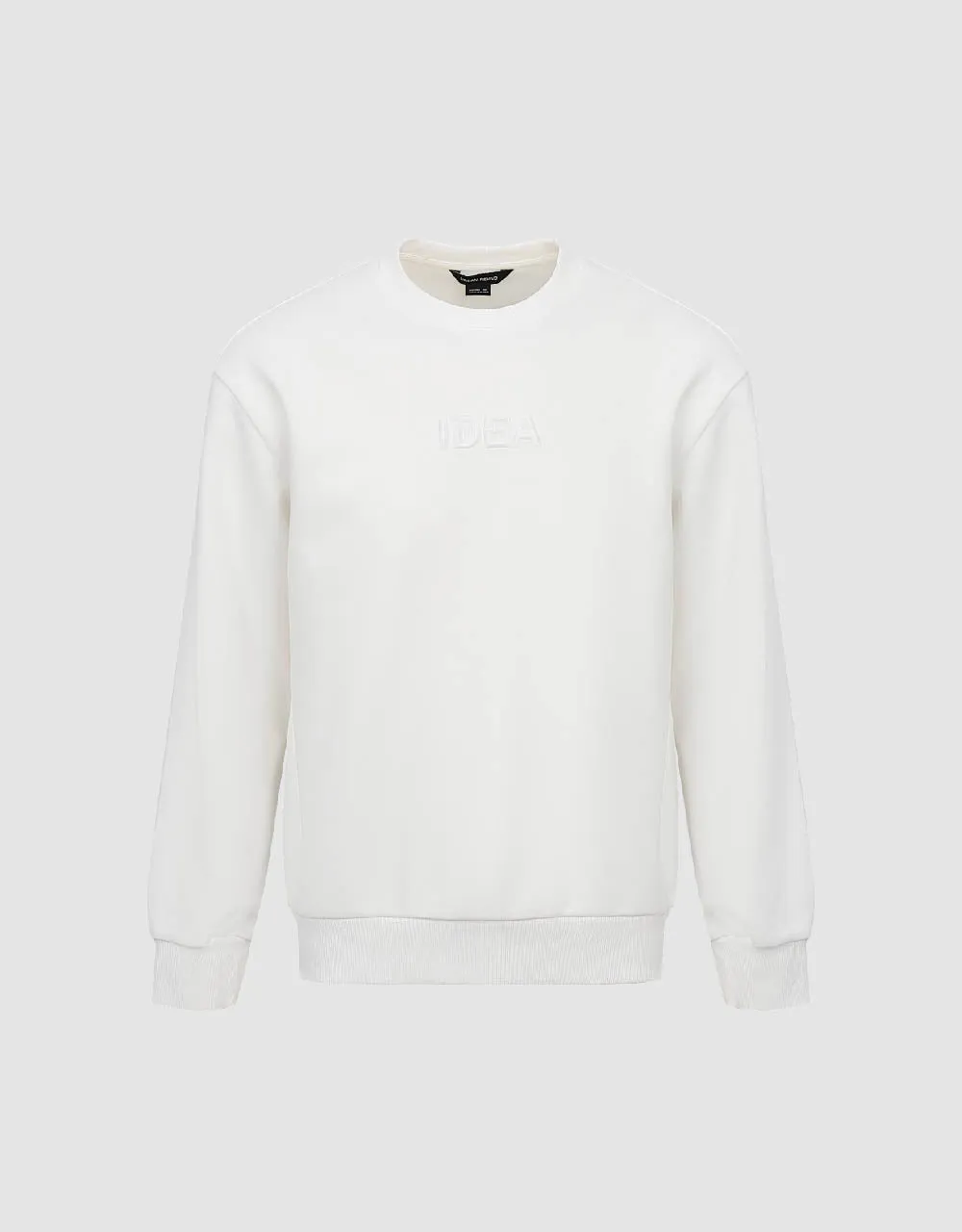 Letter Embossed Crew Neck Sweatshirt sold by Urban Revivo product image thumbnail 2