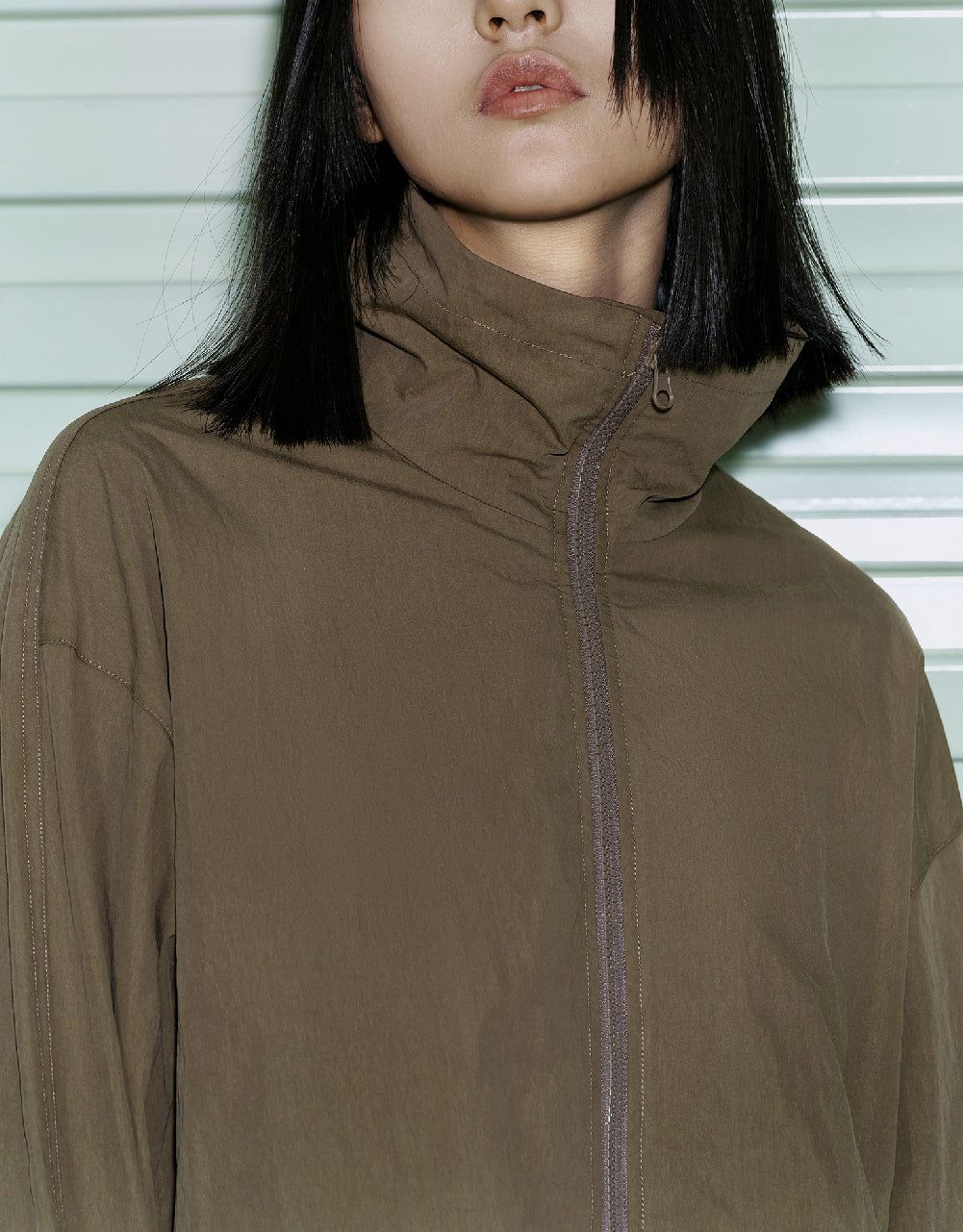 Zipper Front Straight Jacket sold by Urban Revivo product image thumbnail 5