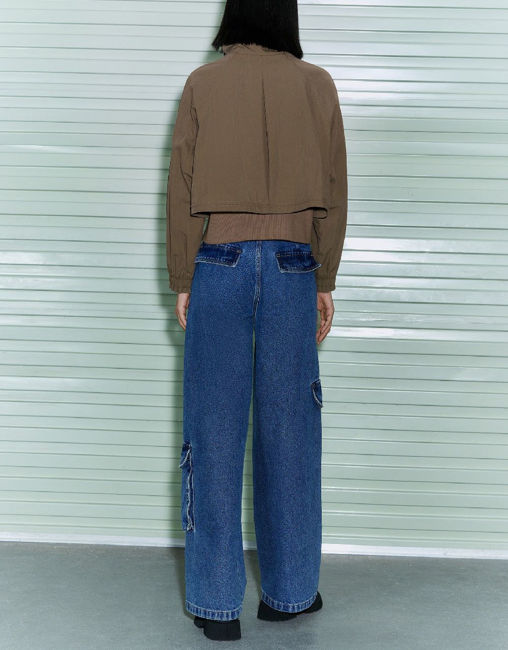 Zipper Front Straight Jacket sold by Urban Revivo product image thumbnail 4